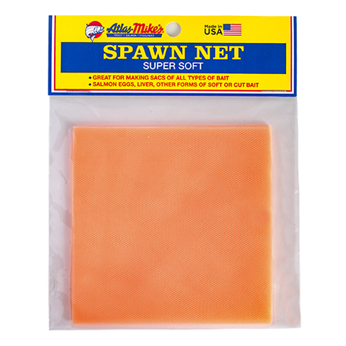 3 in x 3 in ATLAS MIKE'S SUPER SOFT SPAWN NETTING SQUARES **NEW** PEACH 