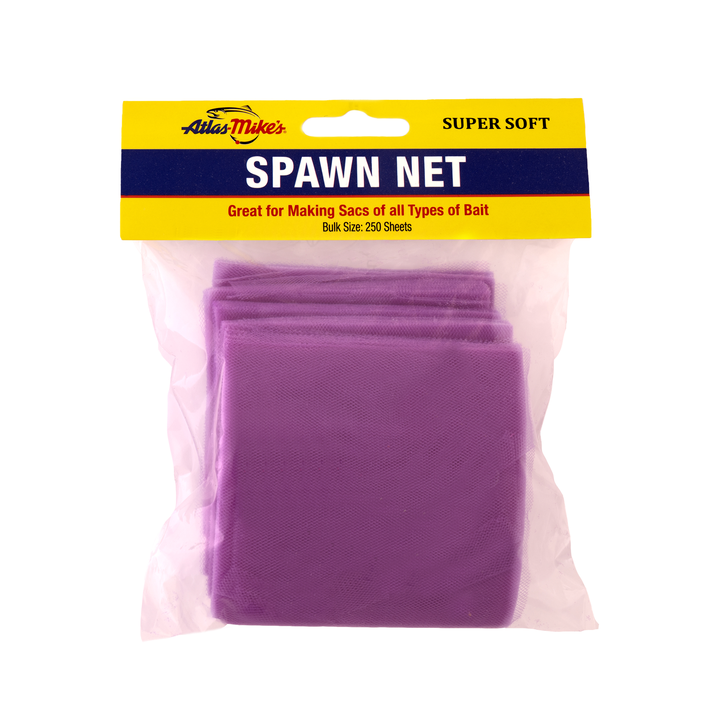 55064-12 Atlas Spawn Net, 4" x 4" Squares, Purple