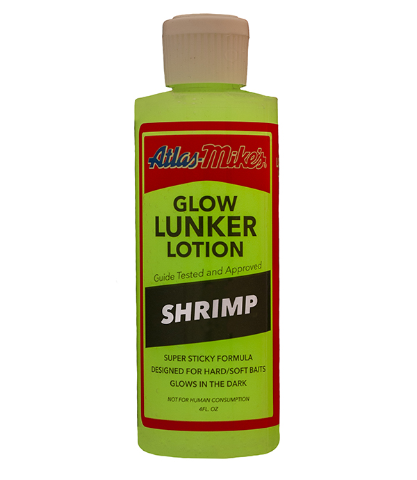 Shrimp lunker glow lotion