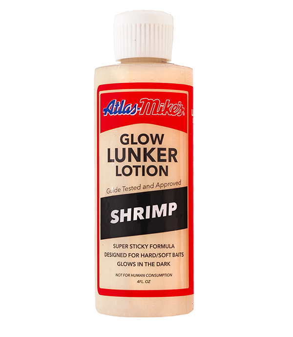 6406 Atlas Mike's Glow Lunker Lotion - Shrimp/Glow