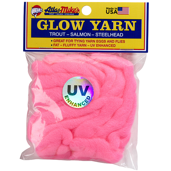 77005 Atlas MIke's UV Glow Yarn- Hot Pink