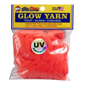 77006 Atlas MIke's UV Glow Yarn - Flame Red