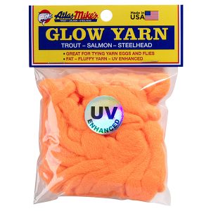 77013 Atlas Mike's UV Glow Yarn- Fire Orange