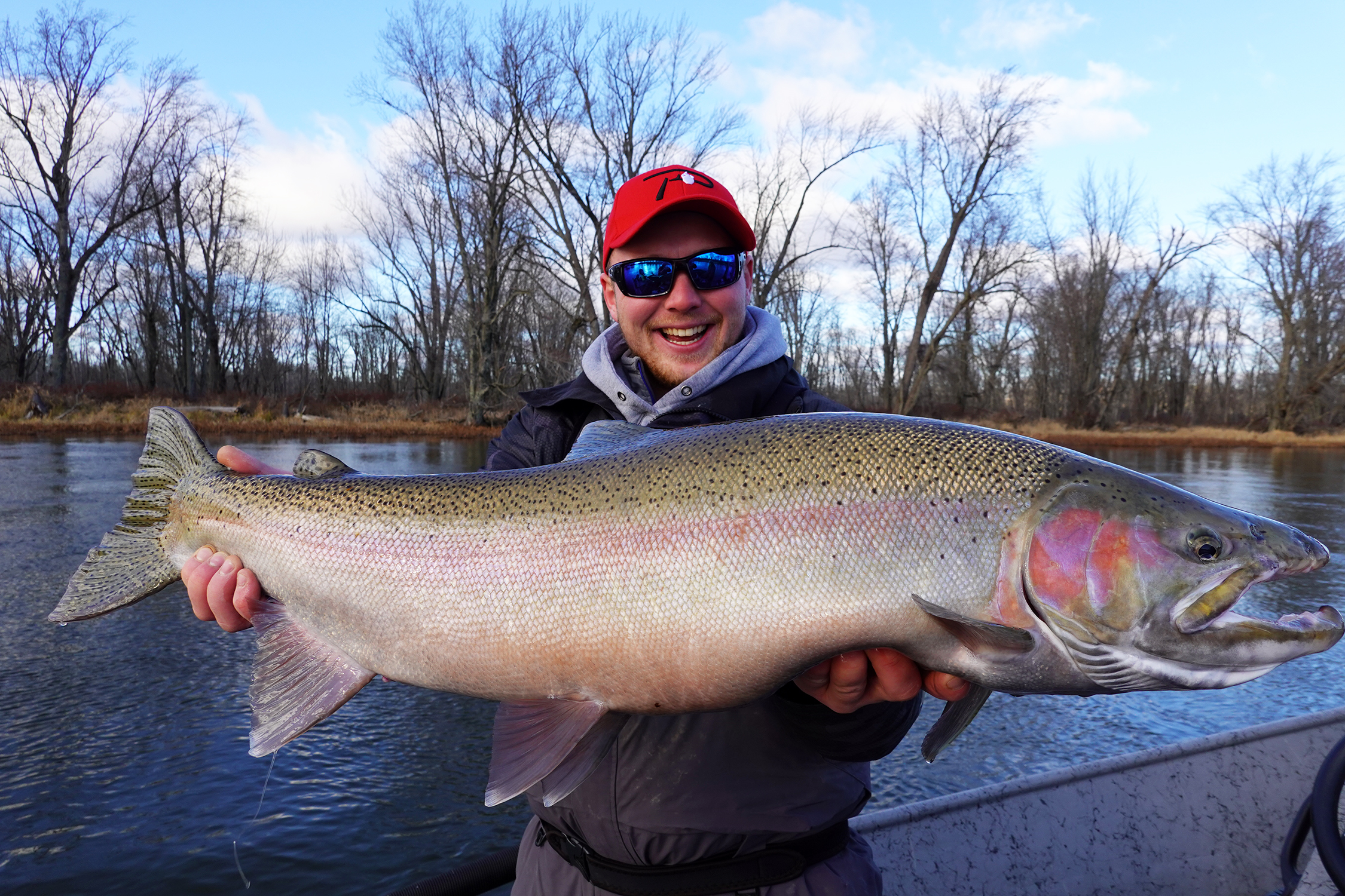 Michigan Fisherman using Atlas Mikes Products